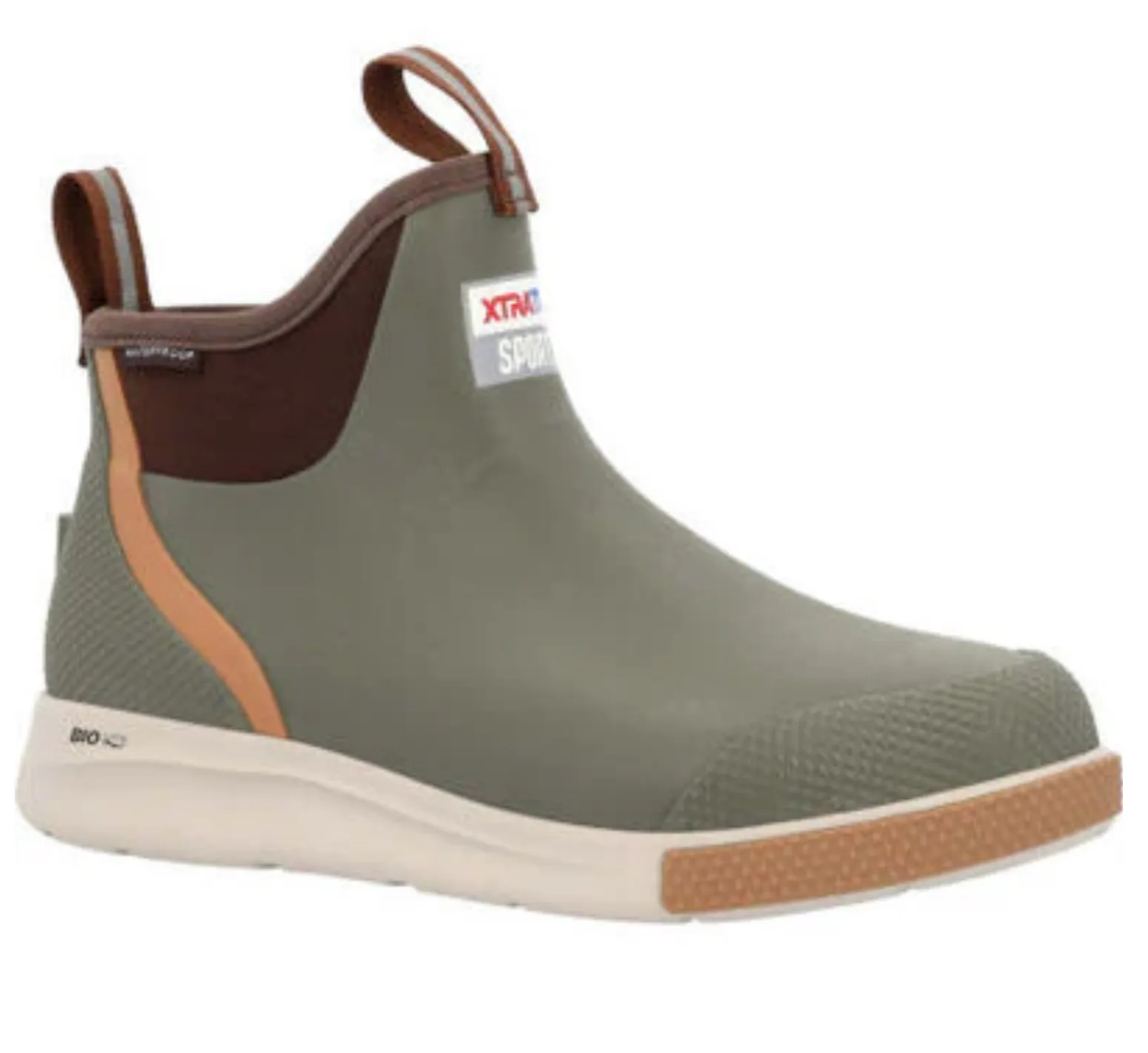 XTRATUF ANKLE DECK BOOTS IN OLIVE Frozen Terrain Protection