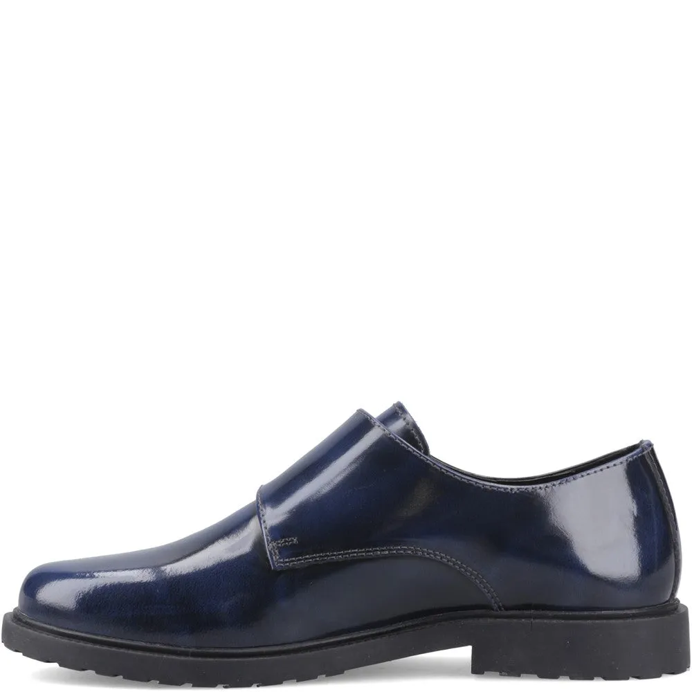 Travel Essential Navy Verity Hi-Shine Monk Shoes