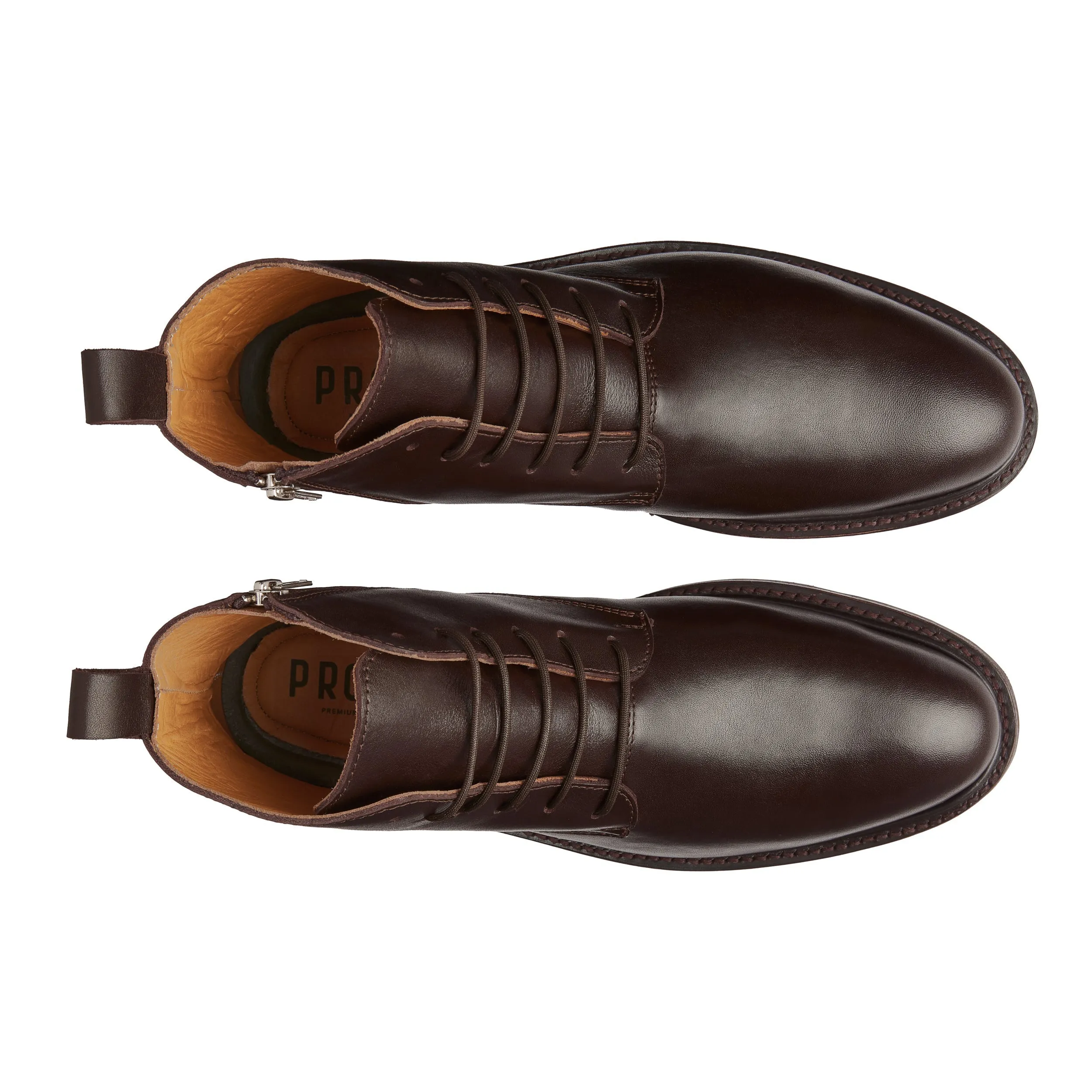 STEEL TOE LACE UP BOOT MICH BROWN Timeless Look