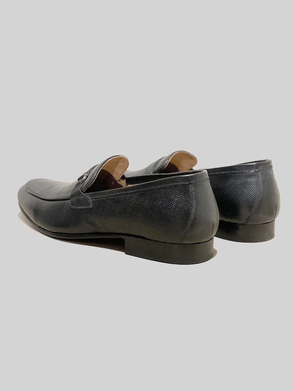 Single Rhodes Loafer - Pebble Grain Black Soft Touch Refined Comfort