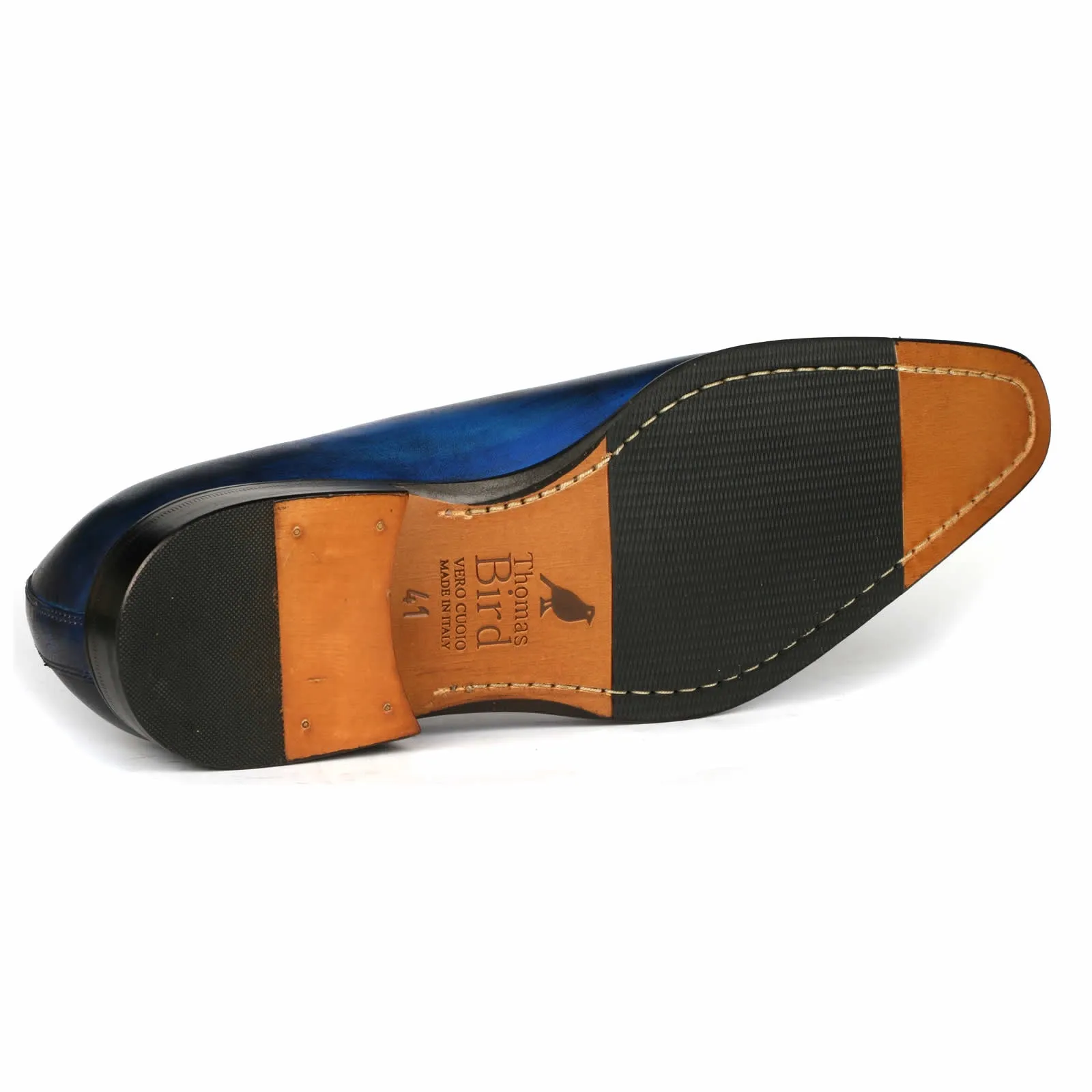 Benson Wholecut Custom Patina Blue Versatile Style