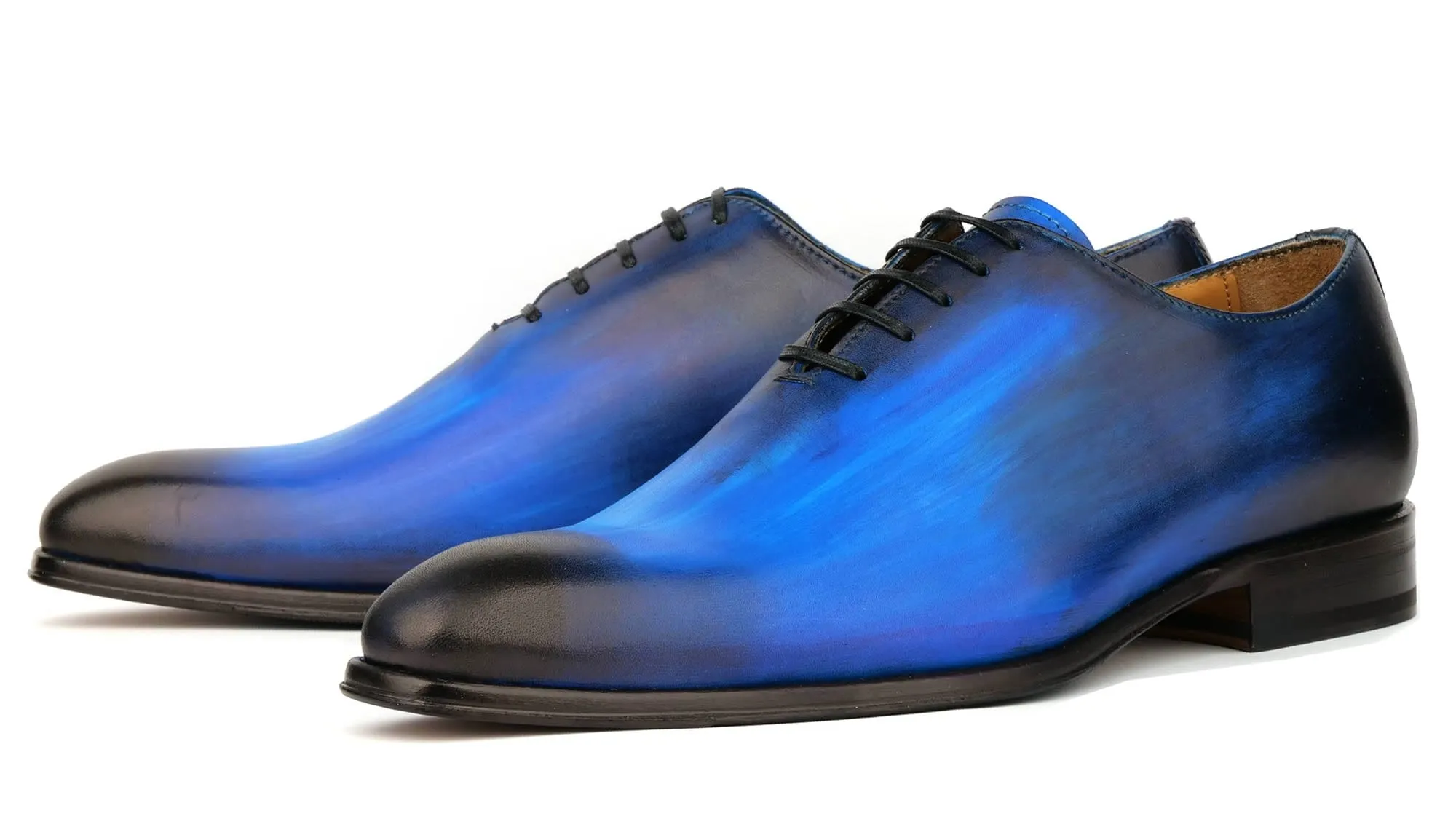 Easy Slip Reliable Durability Benson Wholecut Custom Patina Blue