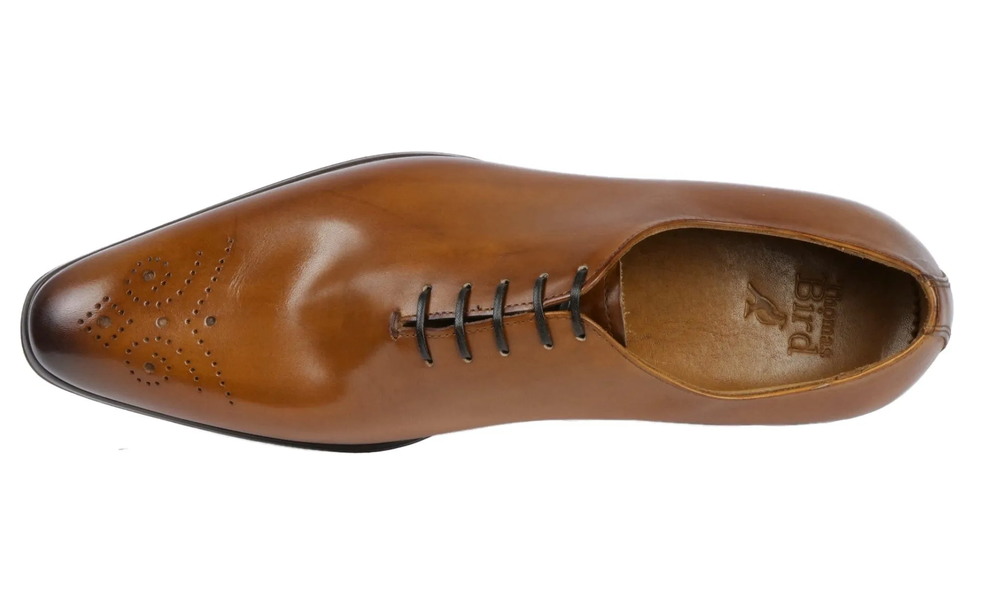 Ellington Wholecut Brogue Light Tan Simple Look