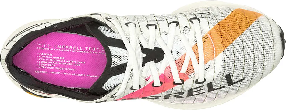 Outsole curvature encourages natural gait cycles Merrell MTL Skyfire 2 Matryx Womens Trail Running Shoes - White