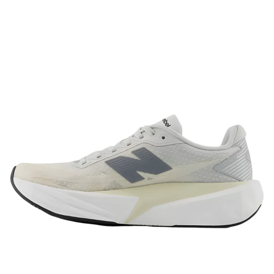 motivation Breathable - lining New Balance Women's Fuelcell Rebel v5 Running Shoes in Linen/Grey Matter/White AW25