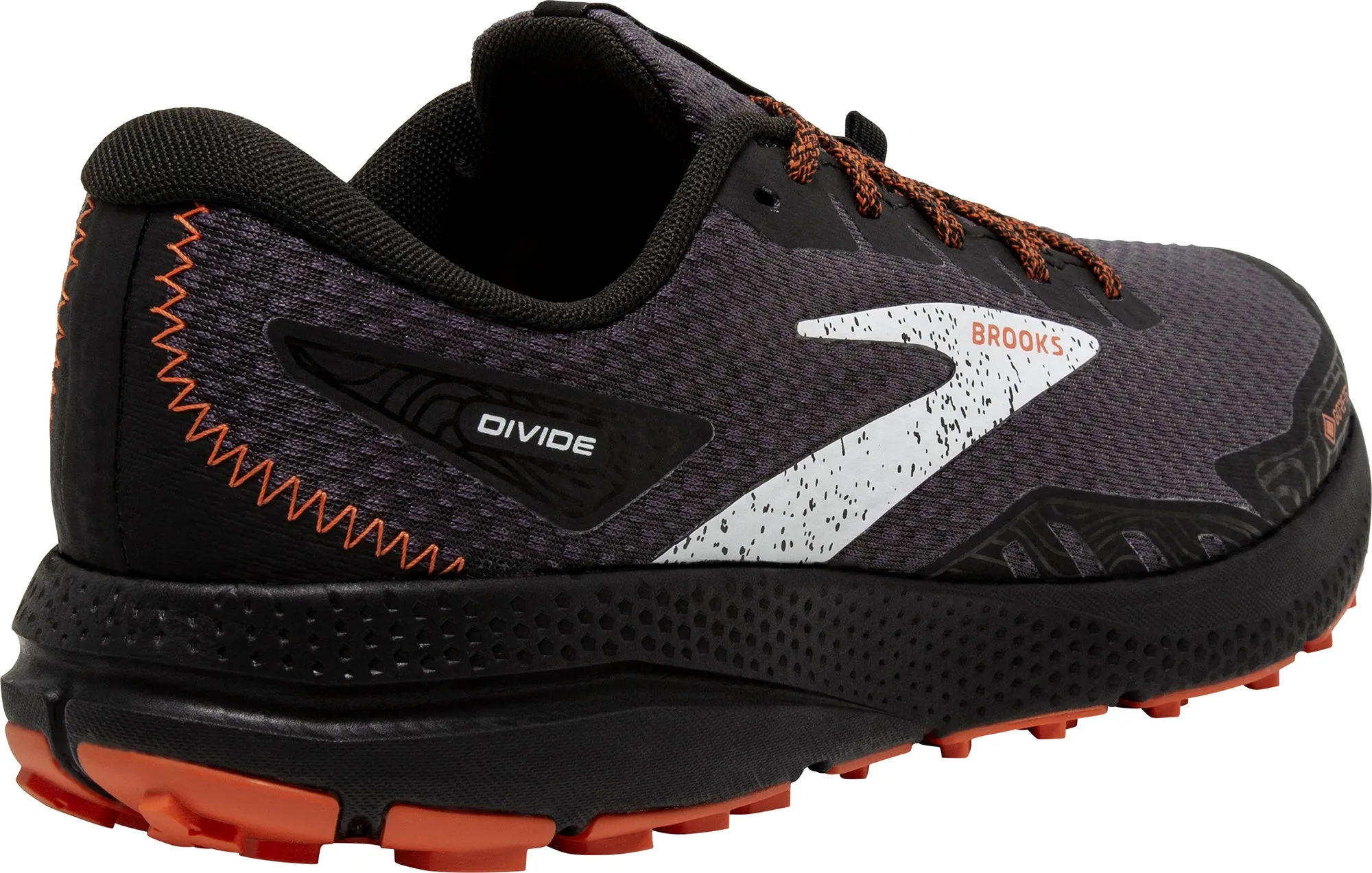 Brooks Divide 4 GORE-TEX Mens Trail Running Shoes - Black Lightweight Construction Springy