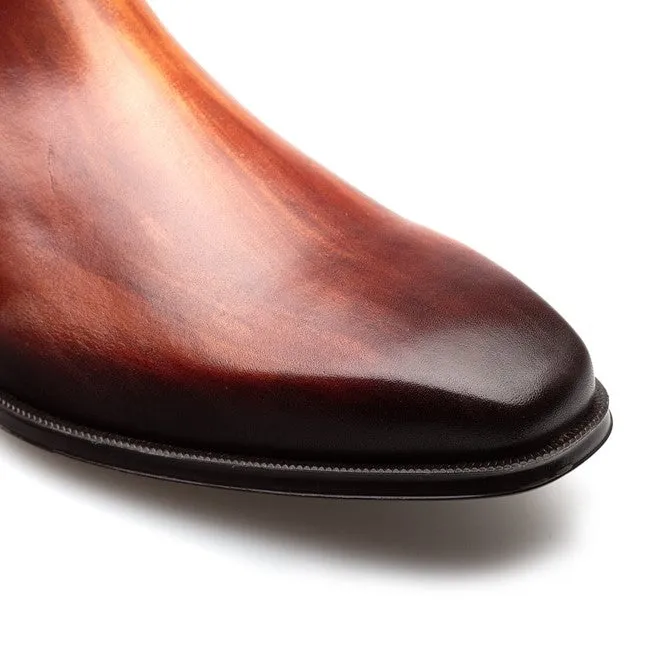 Style: Cervantes-Cognac/Rust Comfort Run Metal Edge