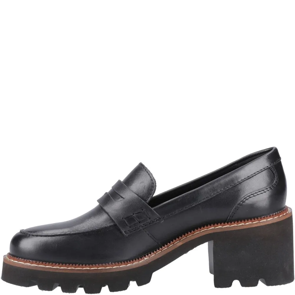Comfortable Slip-on Design Hold Path Black Giavanna Loafers