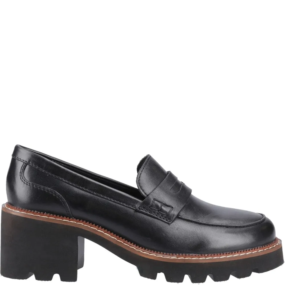 Black Giavanna Loafers Removable insole Soft Leather Design