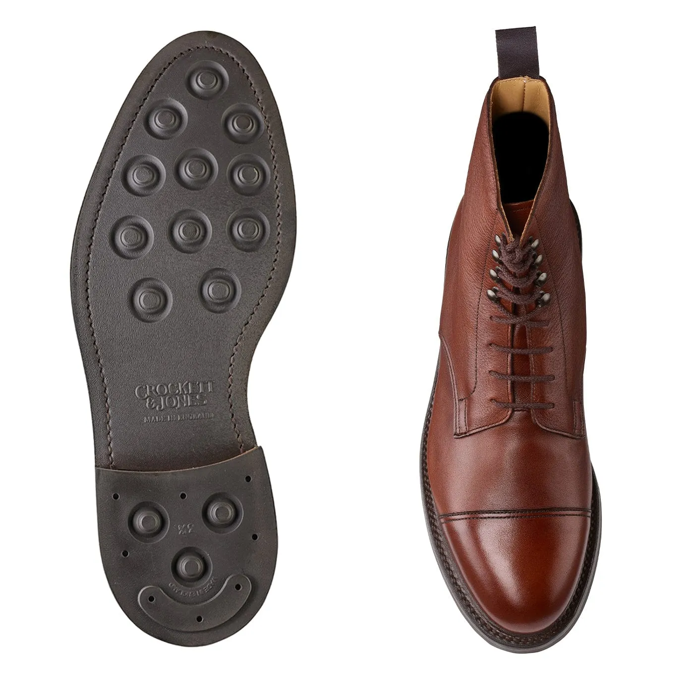 Coniston Chestnut Milled Calf Streamlined Design formal finish