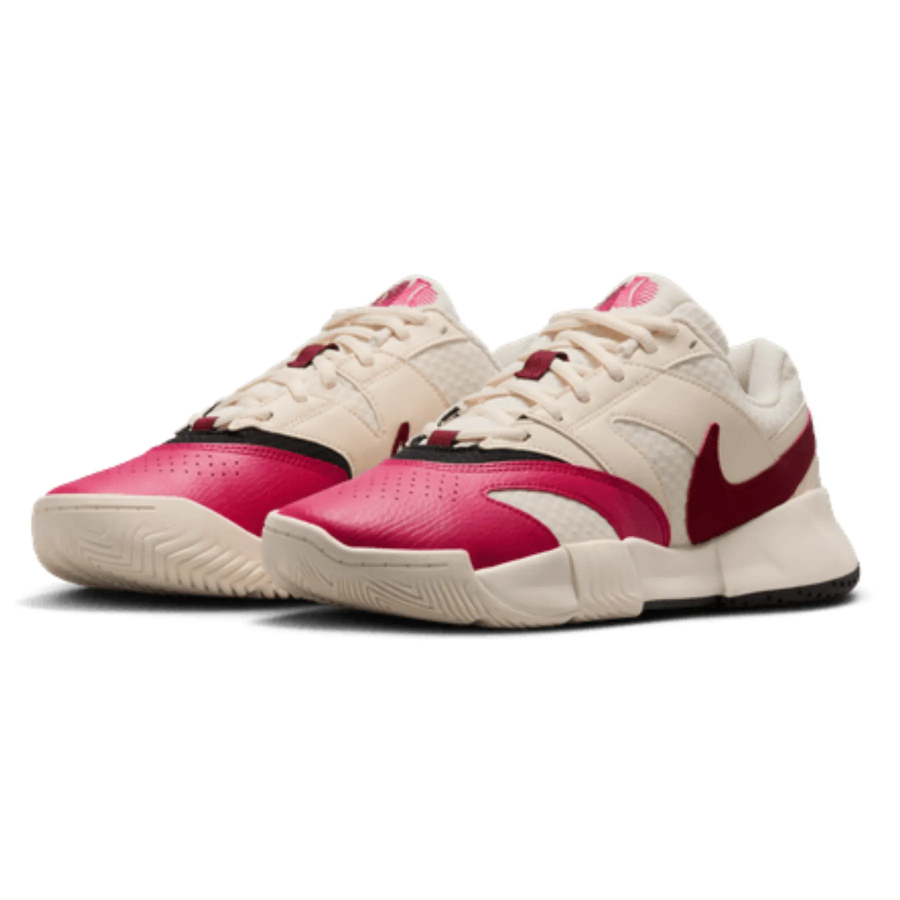 High Quality Nike Court Lite 4 Women's Tennis Shoes - Pale Ivory/Team Red-Sail-Black