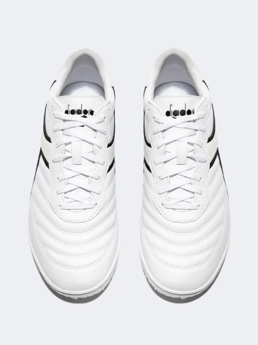 synthetic - upper shoes locker - room shoes Diadora Brasil R Men Football Shoes White/Black