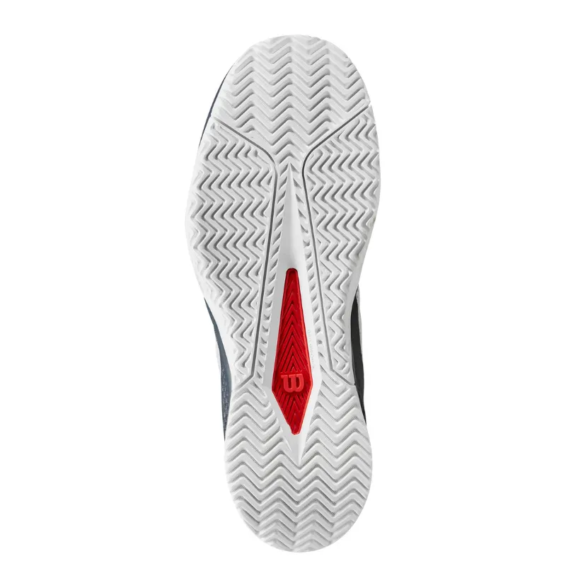 Slip Resistant Wilson Rush Pro Lite Men Tennis Shoes - Pearl Blue