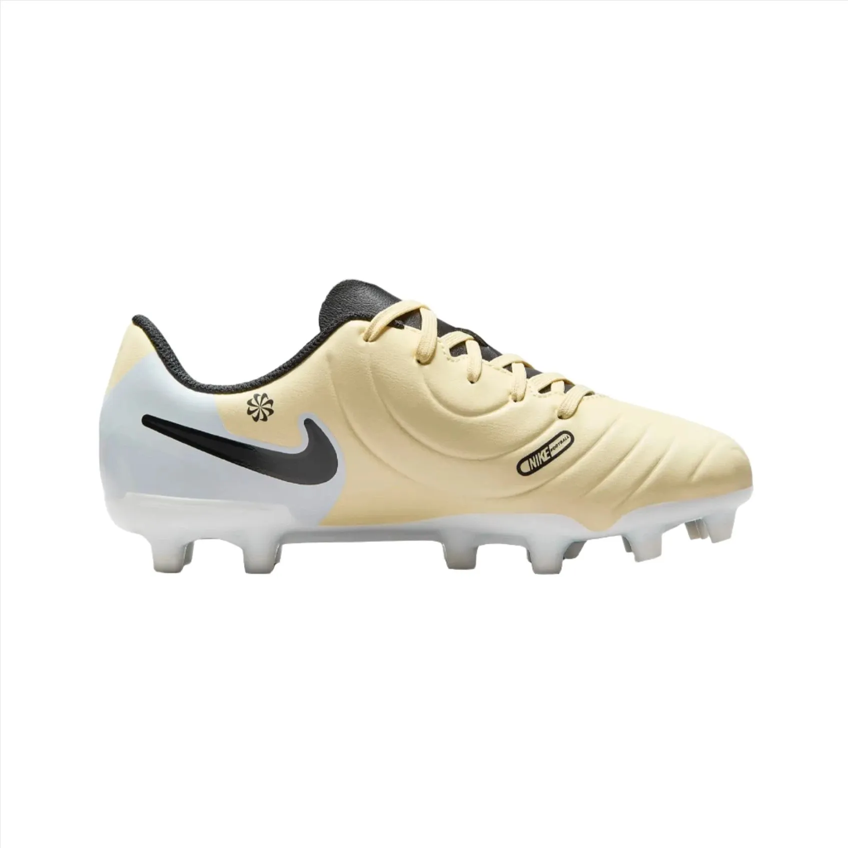 unitary construction shoes lace up closure Jr. Tiempo Legend 10 Club Multi-Ground Low-Top Soccer Shoes