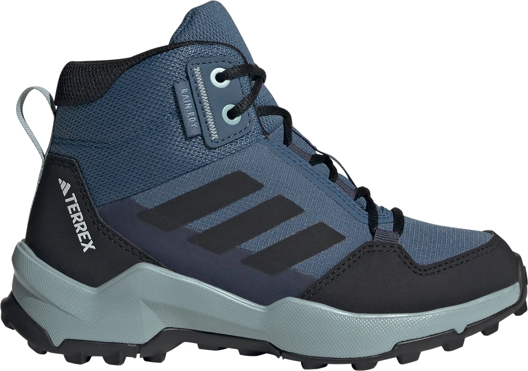 Long Hike Ready Hiking Utility adidas Terrex AX4R Mid RAIN.RDY Junior Walking Boots - Blue