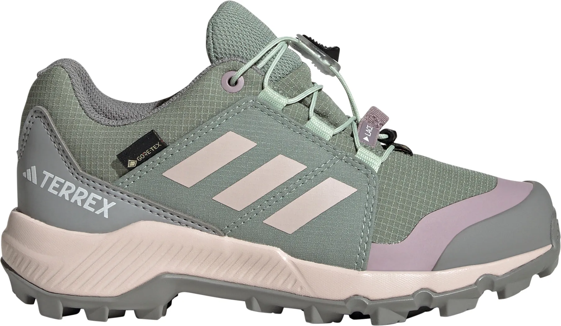 Slope Support Mountain Ready adidas Terrex GORE-TEX Junior Walking Shoes -  Grey