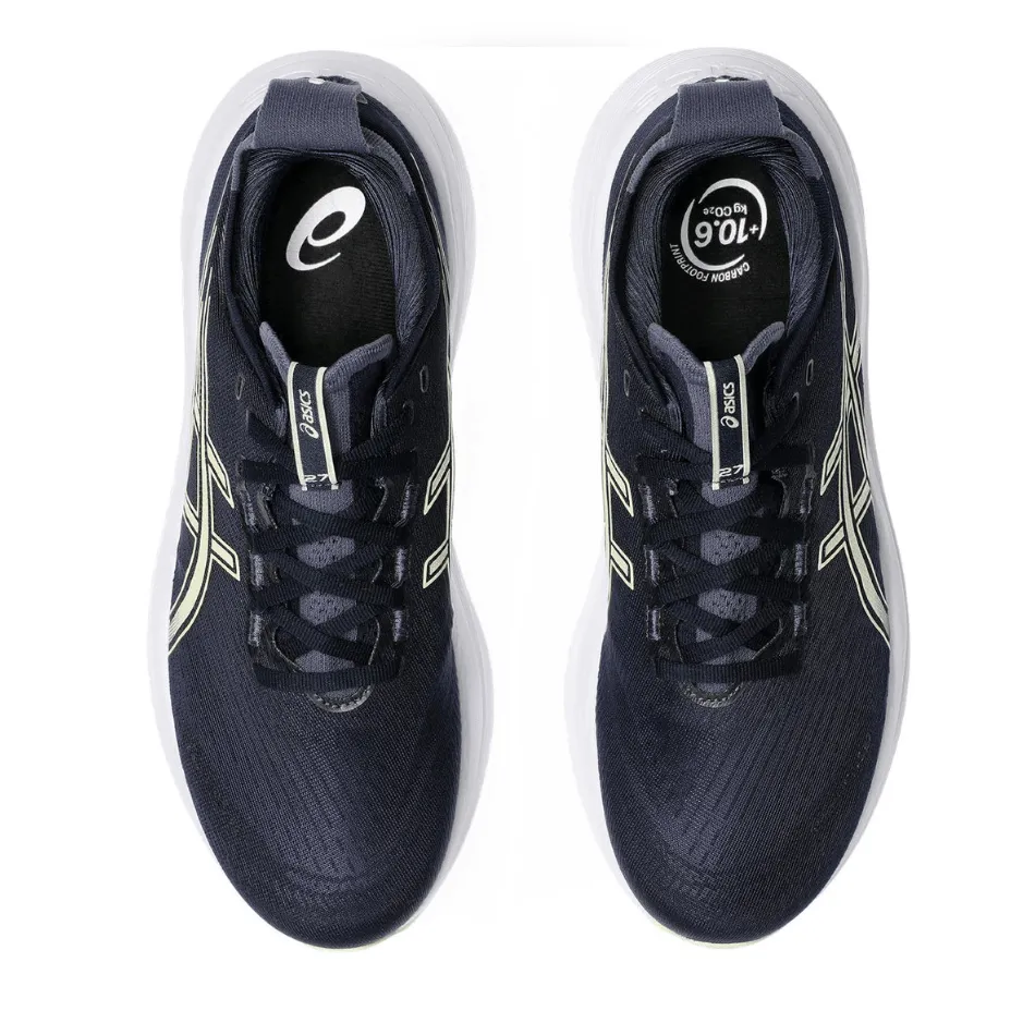 sunny day running Team sports ASICS Men's GEL-NIMBUS 27 Running Shoes in Midnight/Vanilla AW25