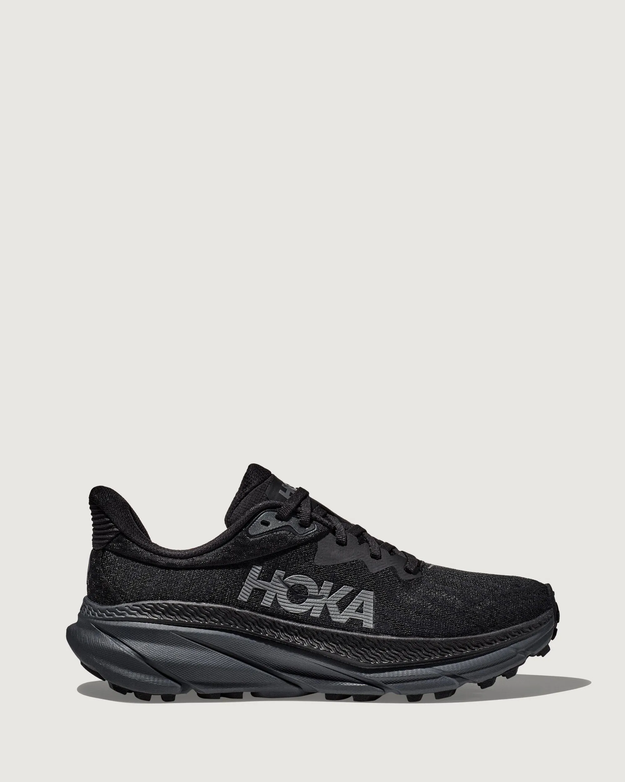 Men's HOKA Challenger ATR 7 Running Shoes - Black/Black Adaptive Fit Sport Recovery