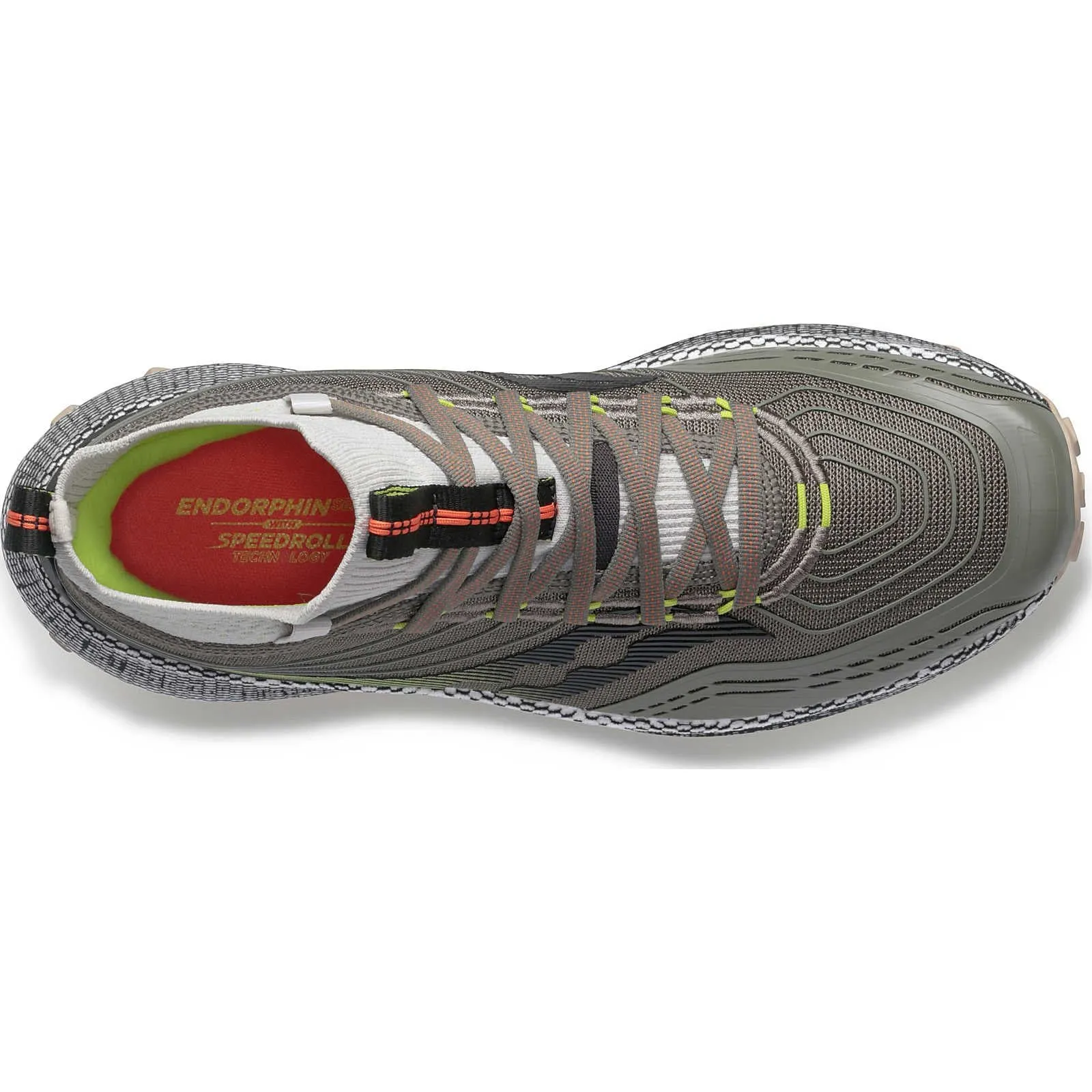 Every Pace Stable Walk Saucony Endorphin Mid Mens Trail Running Shoes - Green