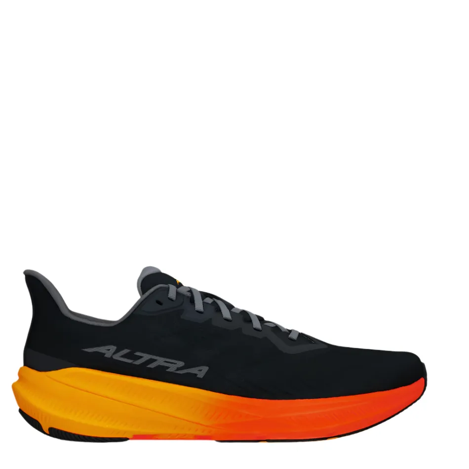 secure fit shoes Altra Men's Experience Flow 2 Running Shoes in Black/Orange AW25