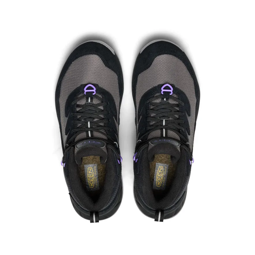 Women's Hightrail Polar Hiking Boot  |  Black/Aster Purple Comfortable Straps Foot Hugging