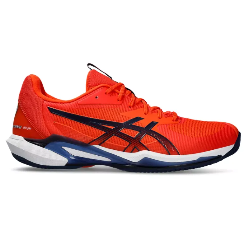 Casual Look Slim Shape Asics Solution Speed FF 3 Clay Men Tennis Shoes - Koi/Blue Expanse