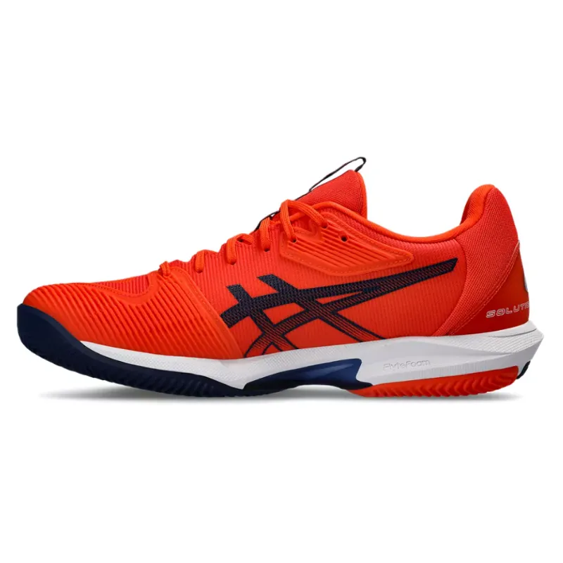 Fitness Edge Cushioned Insole Asics Solution Speed FF 3 Clay Men Tennis Shoes - Koi/Blue Expanse