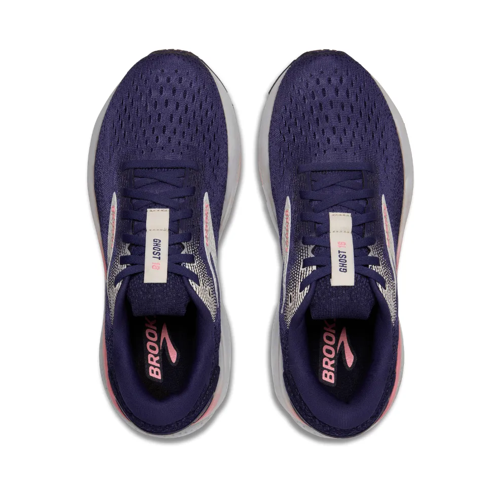 Brooks Women's Ghost 16 Running Shoes in Blue Ribbon/Dianthus/Peacoat SS25 Anaerobic