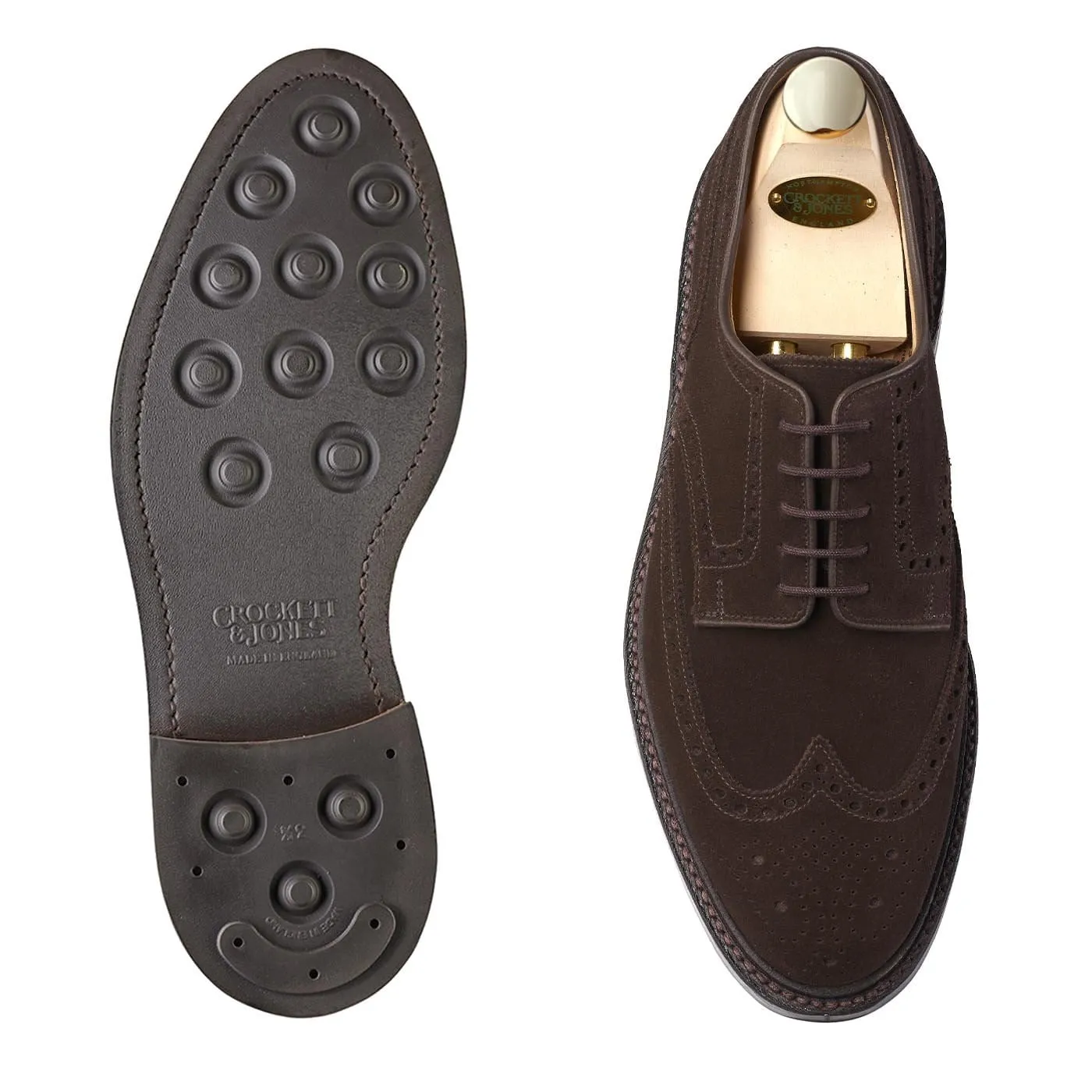 Pembroke Dark Brown Suede Comfort Stroll Busy Morning