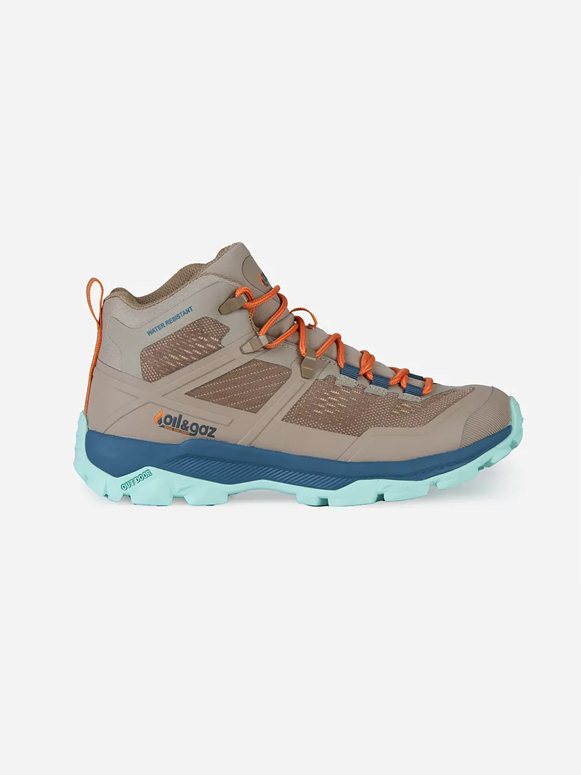 All Purpose Footwear Oil And Gaz High Women Hiking Shoes Havane