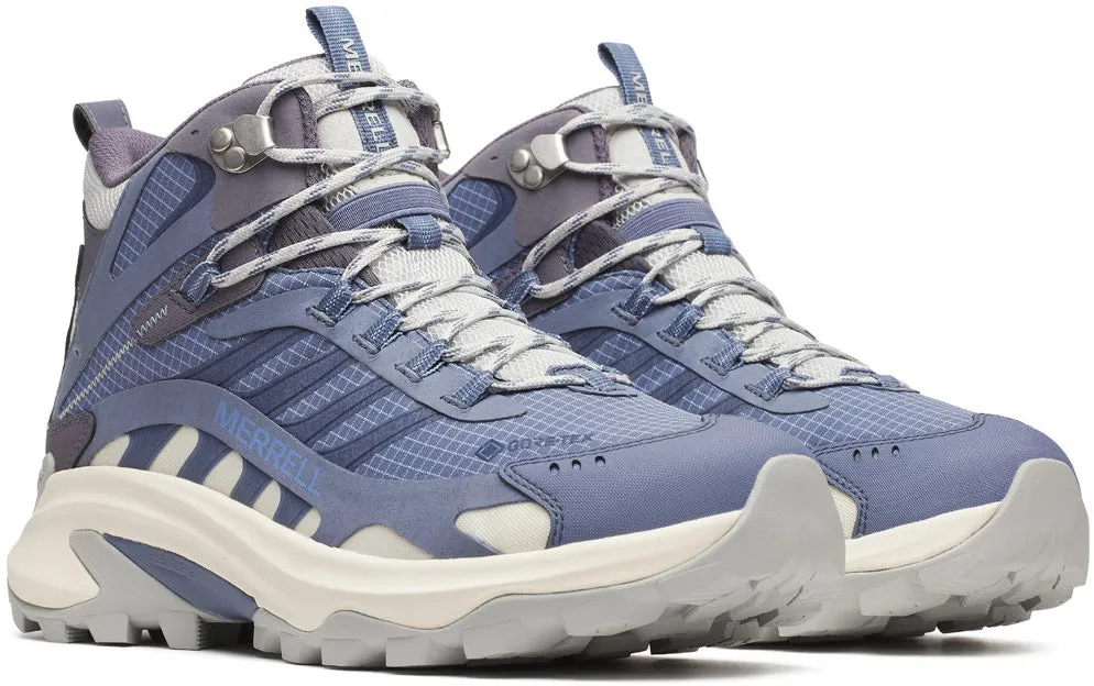 Merrell Moab Speed 2 Mid GORE-TEX Mens Walking Shoes - Blue Walking