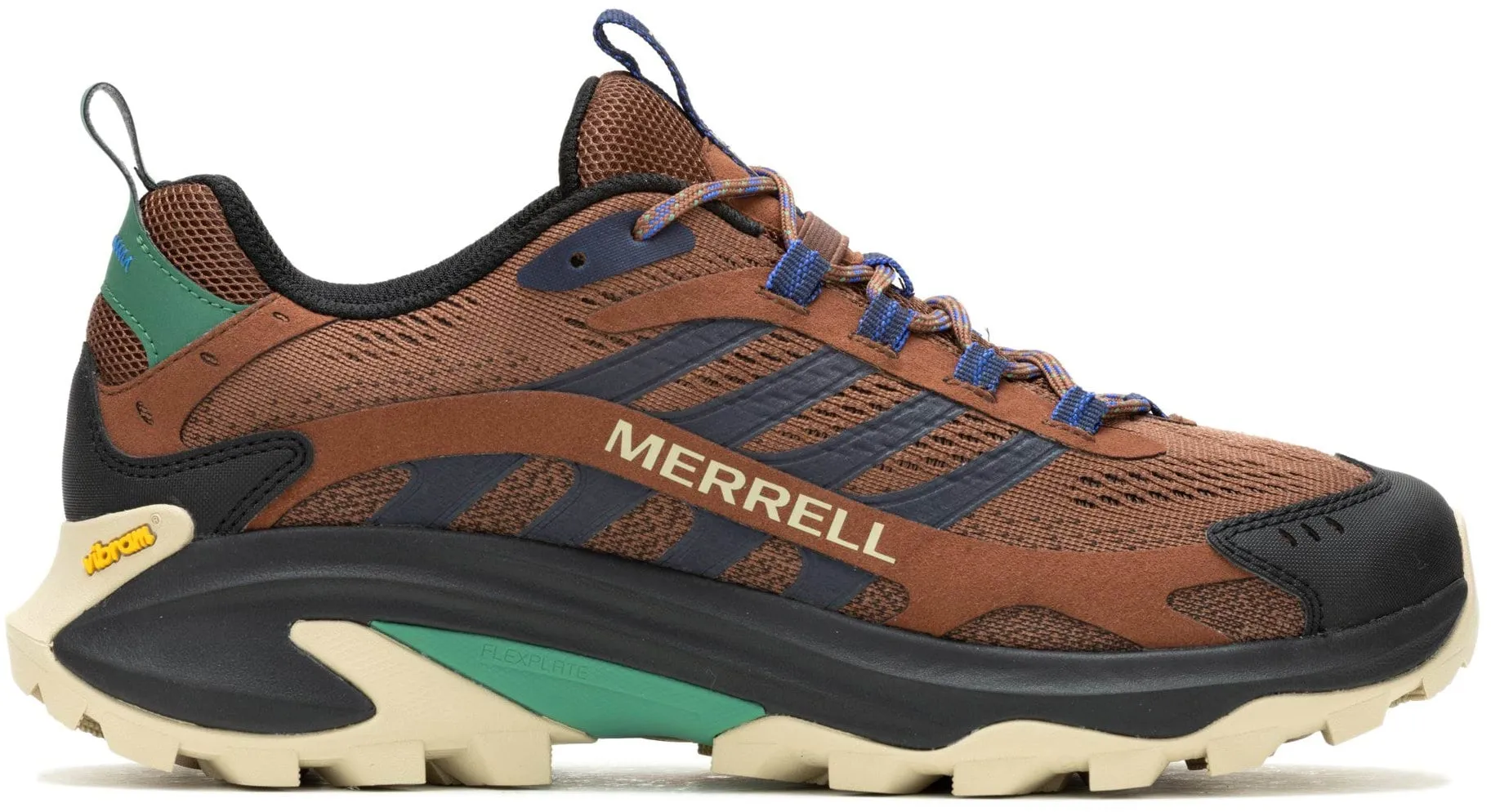 Slope Ready Rock Climber Merrell Moab Speed 2 Mens Walking Shoes - Brown