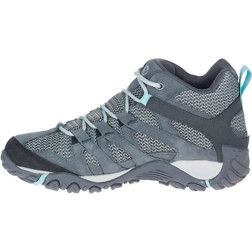 Merrell Alverstone Mid GORE-TEX Womens Walking Boots - Grey All Terrain Trekking Ultimate Trek