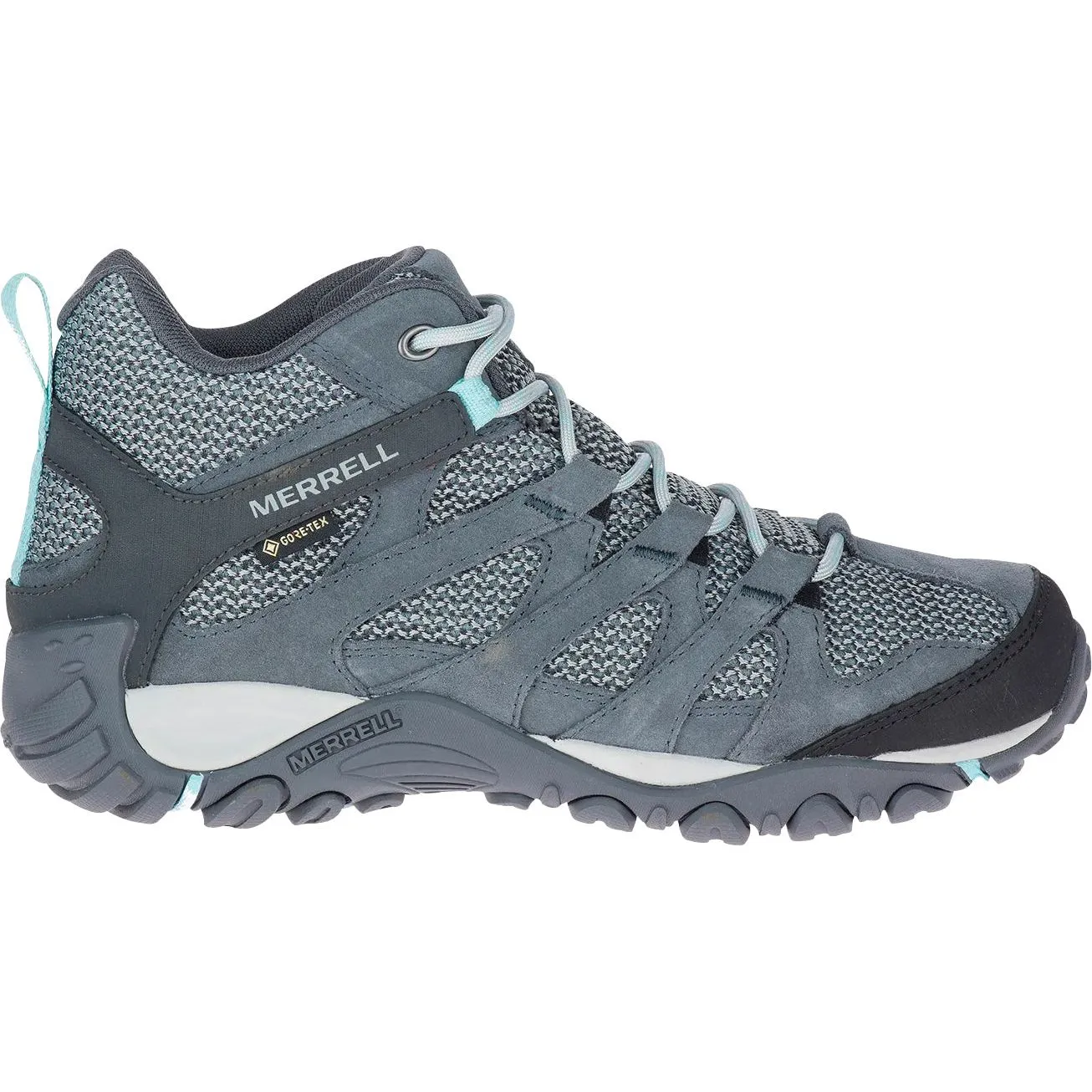 Merrell Alverstone Mid GORE-TEX Womens Walking Boots - Grey Travel Comfort