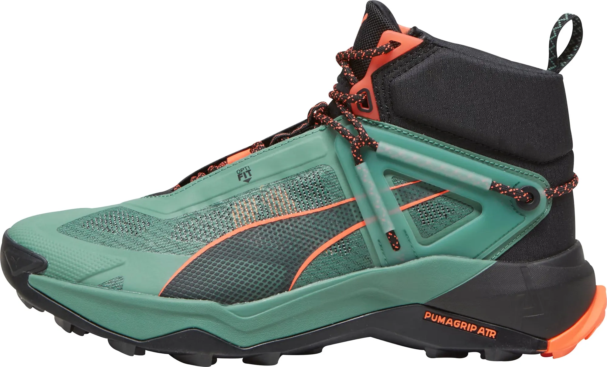 Comfort Trekking Puma Explore Nitro Mid Mens Walking Boots - Green