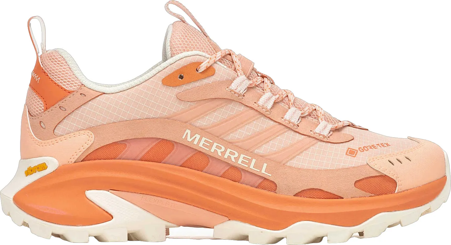 Merrell Moab Speed 2 GORE-TEX Womens Walking Shoes - Orange Fast Adjust Boots