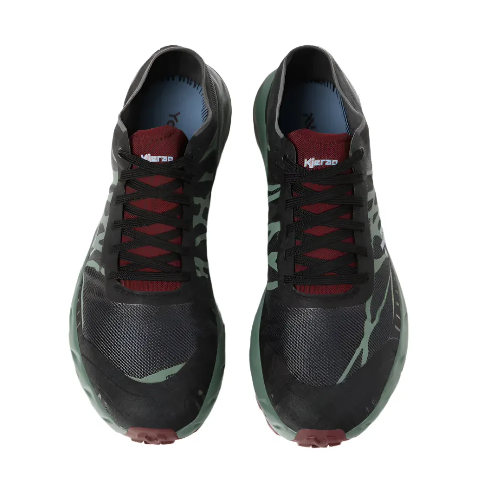sprinter's shoe preference NNormal Unisex Kerag Brut Trail Running Shoes in Red/Green AW25