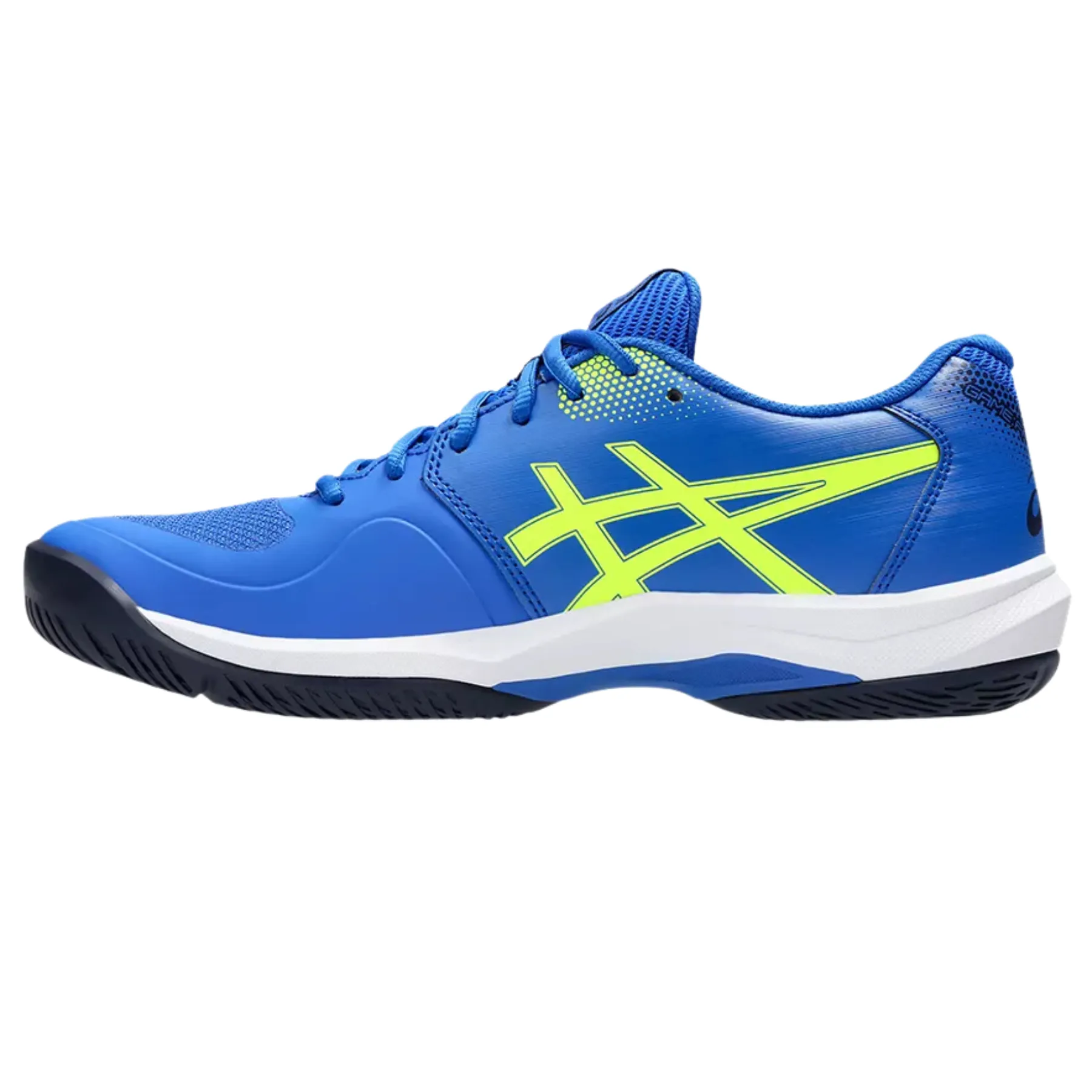 Tennis lace up closure Asics Game FF Pickleball Shoes - Illusion Blue / Safety Yellow