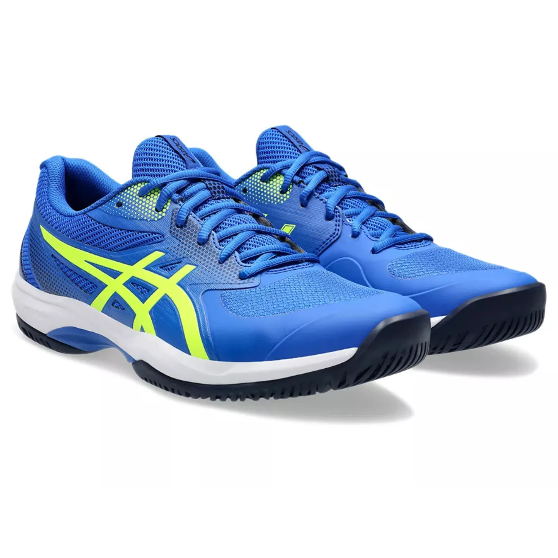 Sport Utility Elastic Band Asics Game FF Pickleball Shoes - Illusion Blue / Safety Yellow