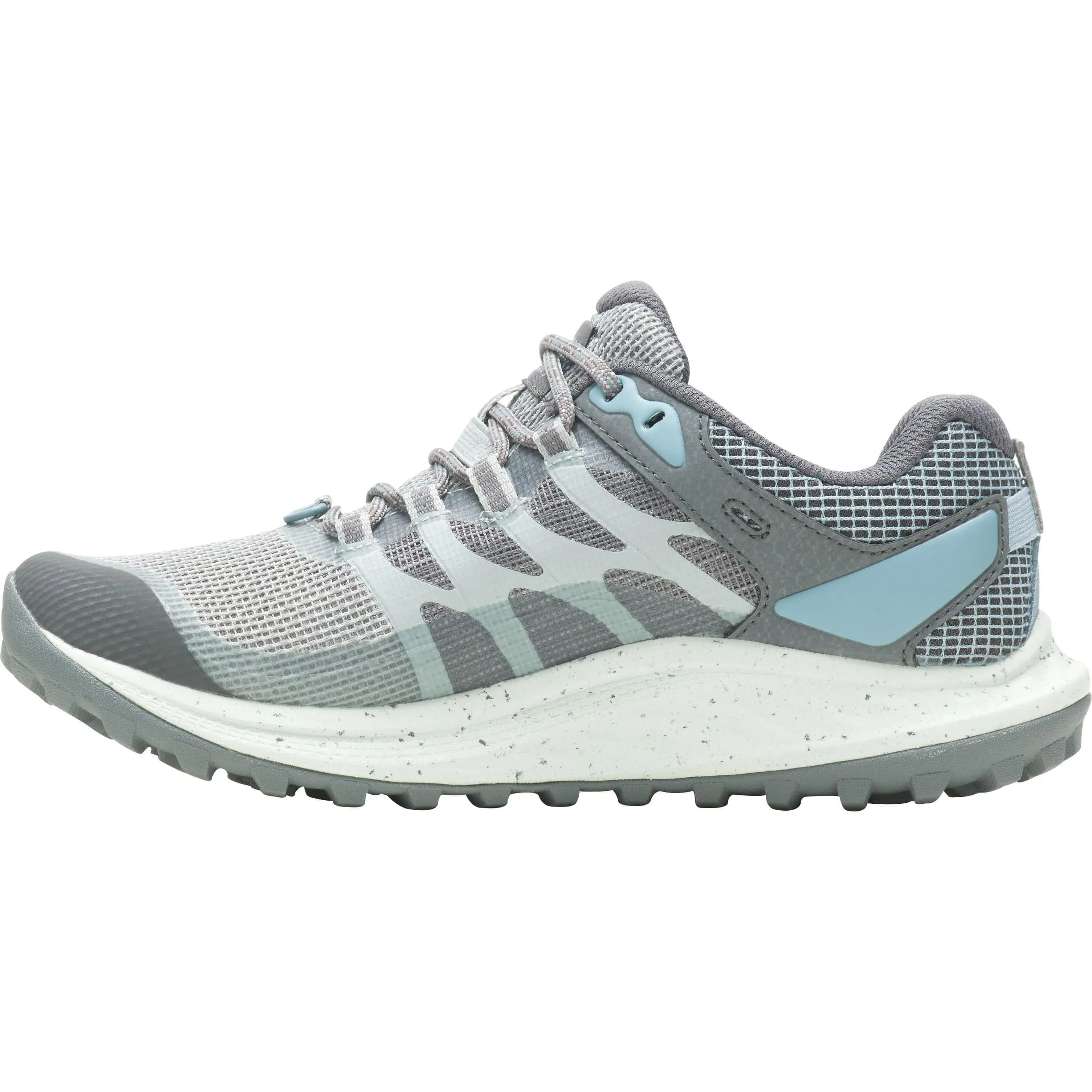 Breathable Material Merrell Antora 3 GORE-TEX Womens Trail Running Shoes - Blue