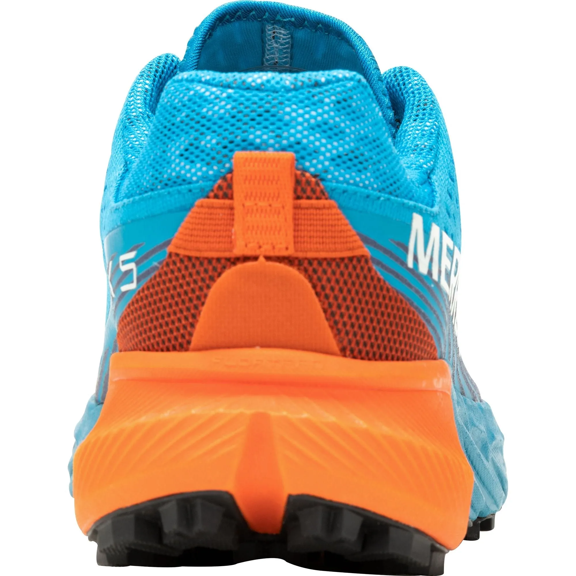 Compression-resistant sole helps maintain energy return Merrell Agility Peak 5 Womens Trail Running Shoes - Blue