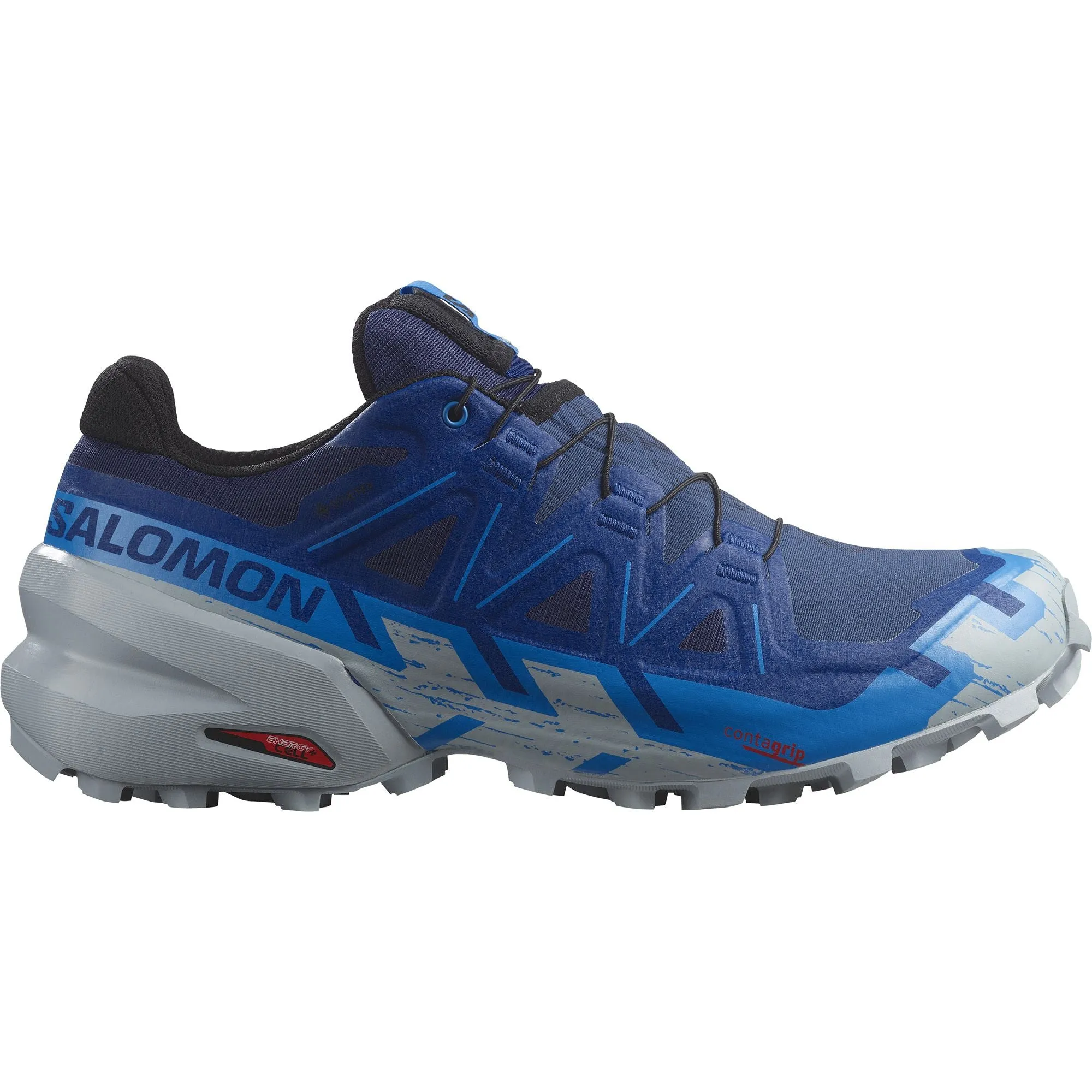 Light Weight Stable Structure Salomon Speedcross 6 GORE-TEX Mens Trail Running Shoes - Blue