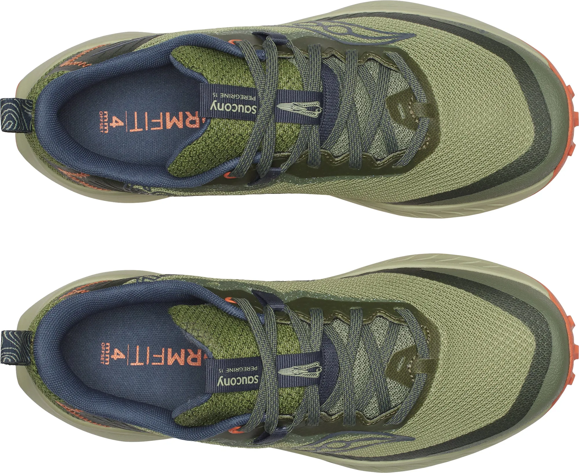 Saucony Peregrine 15 GORE-TEX Womens Trail Running Shoes - Green Reinforced Seams
