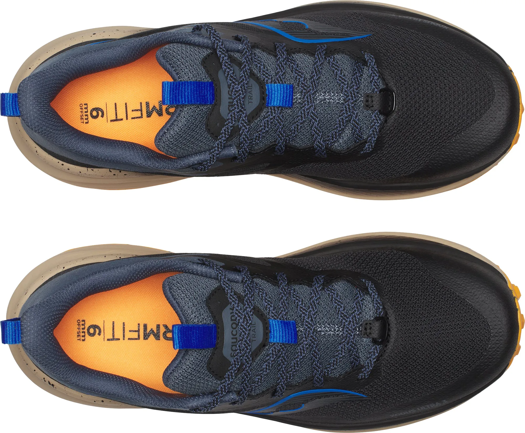 Saucony Xodus Ultra 3 Mens Trail Running Shoes - Black Internal shank supports efficient foot propulsion