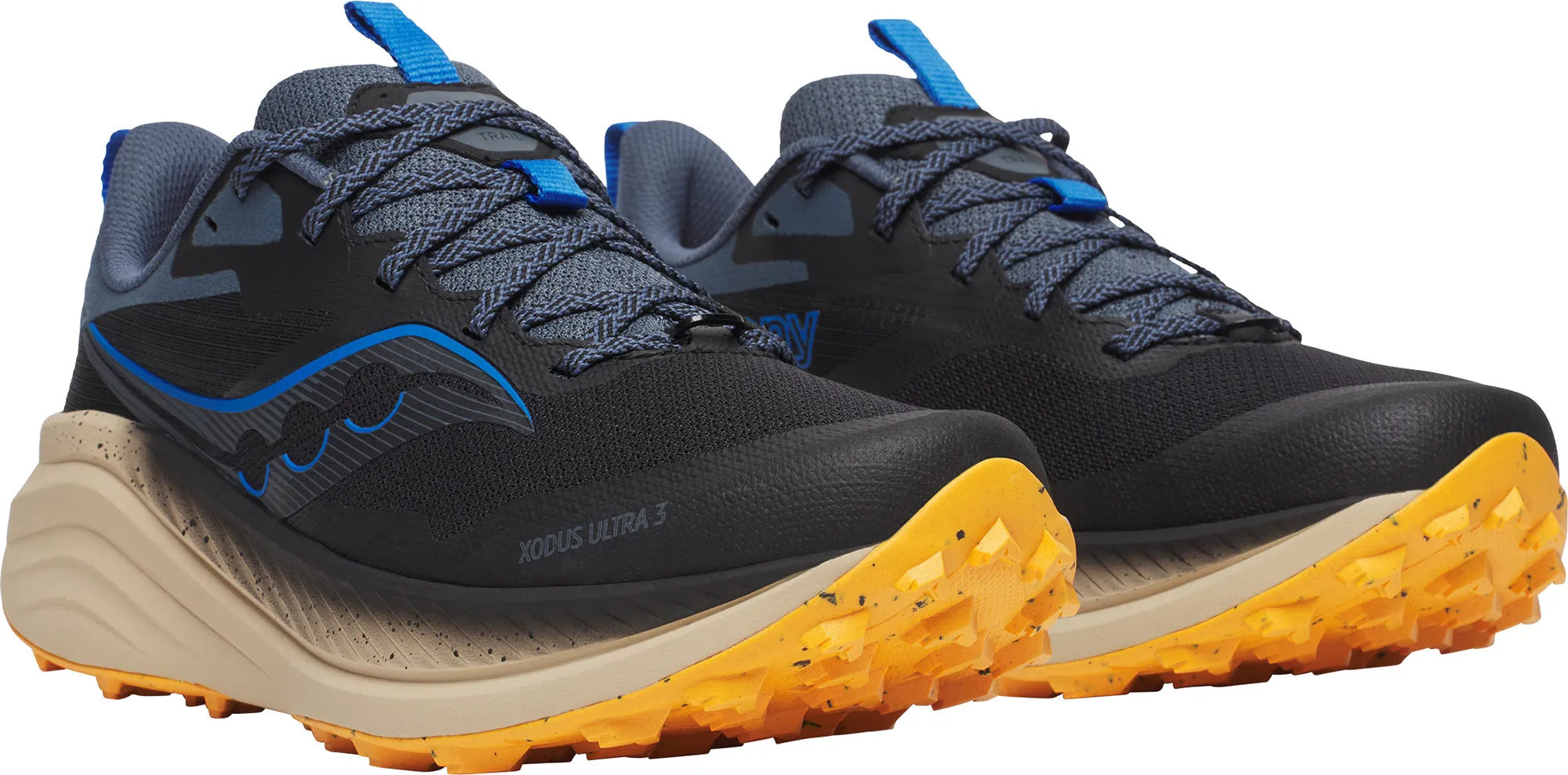 Free Flex Saucony Xodus Ultra 3 Mens Trail Running Shoes - Black