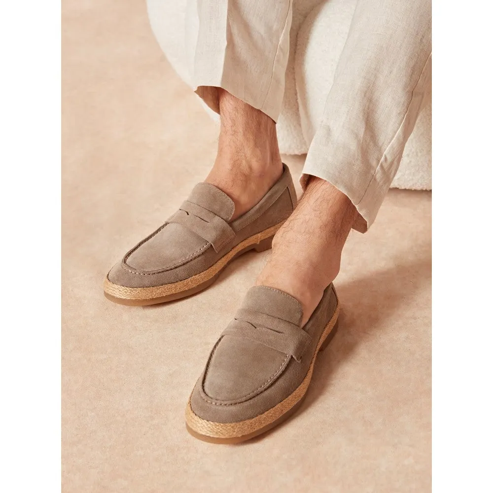 Step Even Garden Path Taupe Laurence Loafers