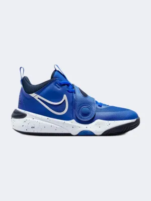 Mind Ease Move Bold Nike Team Hustle D 11 Gs Boys Basketball Shoes Blue