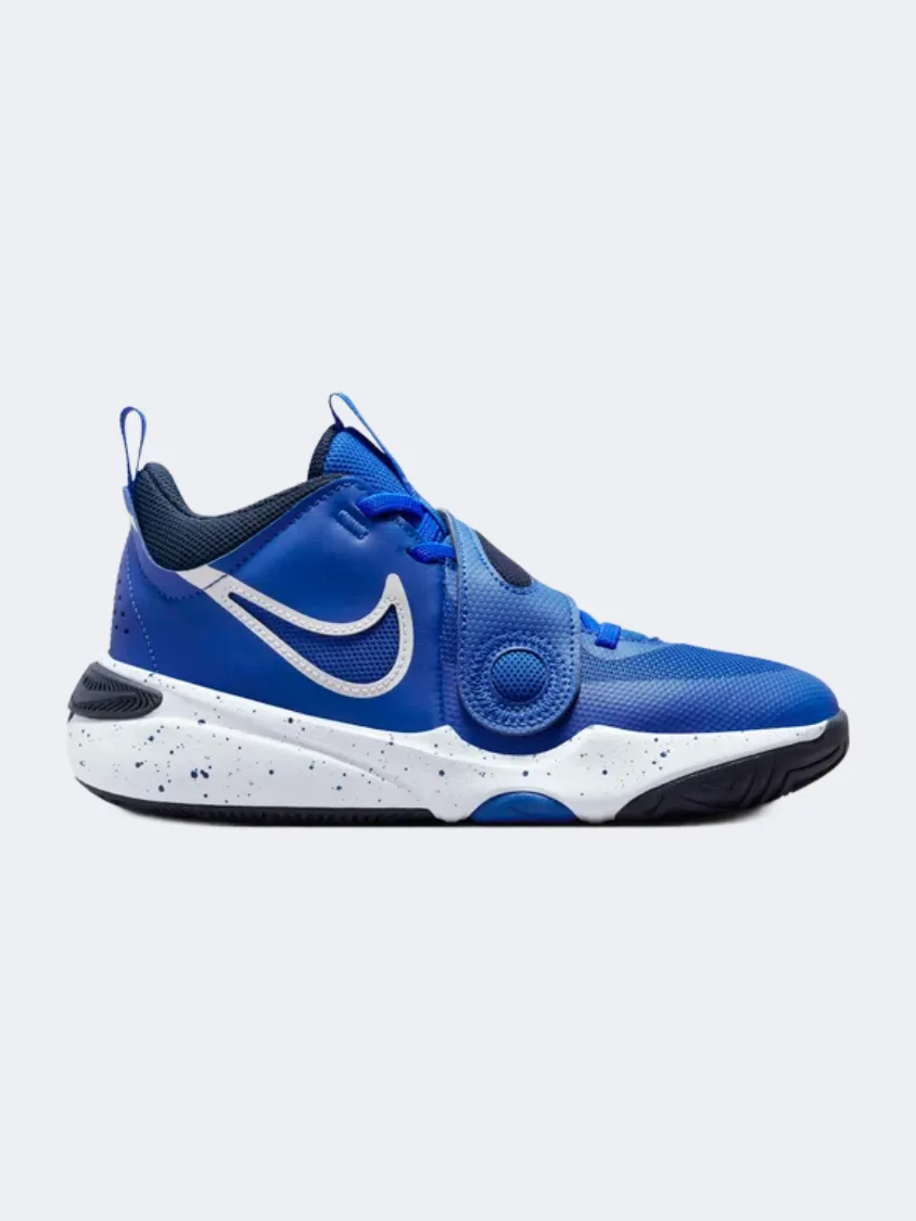Mind Ease Move Bold Nike Team Hustle D 11 Gs Boys Basketball Shoes Blue