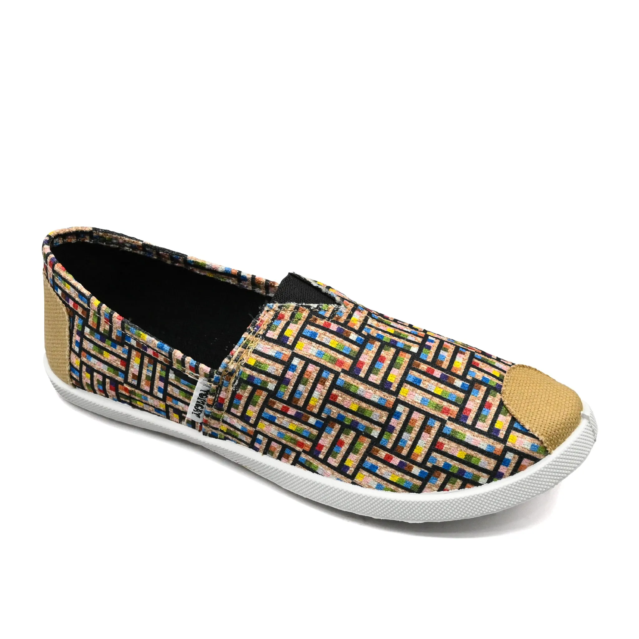 Emmy Chapisha Canvas Shoes - Ankara Blue Slow Hike Anytime Wear