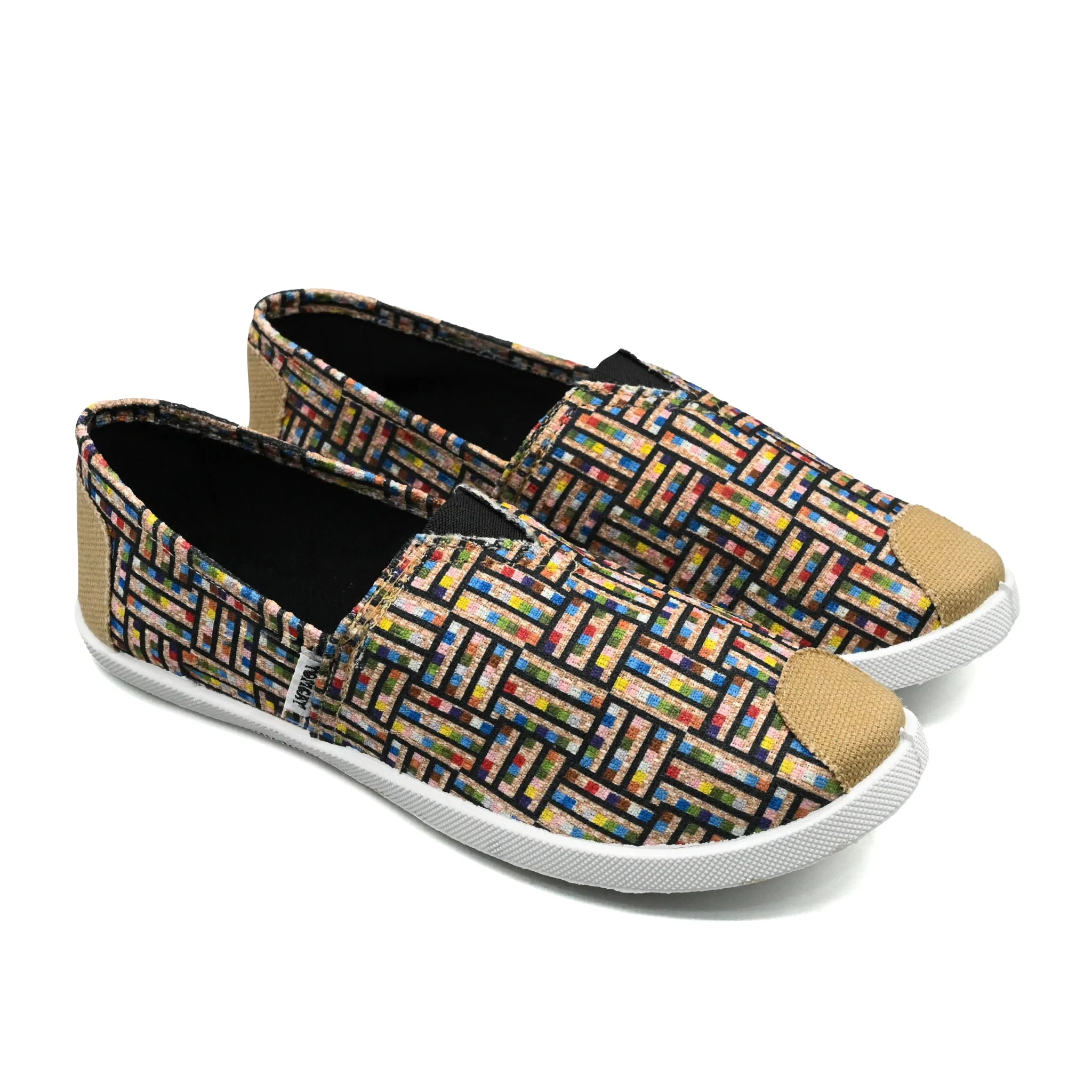 Easy Fit Shoes Chic Street Emmy Chapisha Canvas Shoes - Ankara Blue